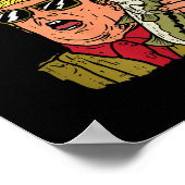 Trump Funny Fisherman wieder großartig machen Poster (Ecke)