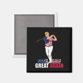 Trump - Funny Golf Geschenk Magnet (Vorderseite/Rückseite)