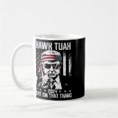Trump Funny Hawk tush mit dieser Sache Kaffeetasse (Links)