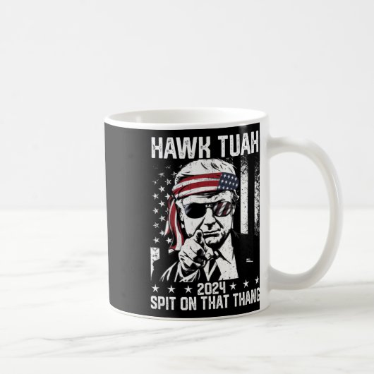 Trump Funny Hawk tush mit dieser Sache Kaffeetasse (Rechts)