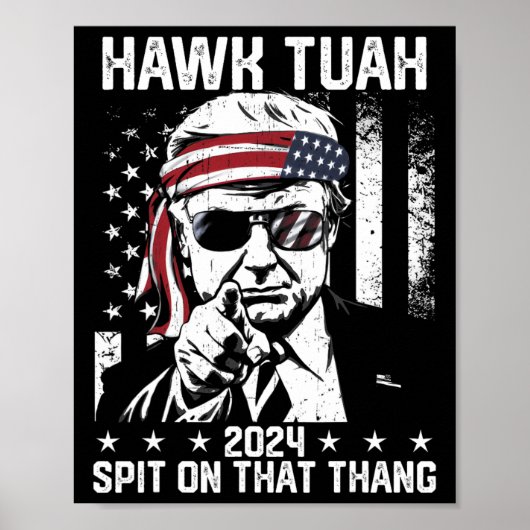 Trump Funny Hawk tush mit dieser Sache Poster (Vorne)