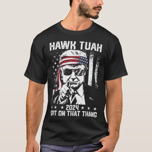 Trump Funny Hawk tush mit dieser Sache T-Shirt (Vorderseite)
