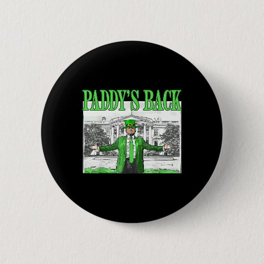 Trump Funny St Patricks Day St Pattys Day Dance Button (Vorderseite)