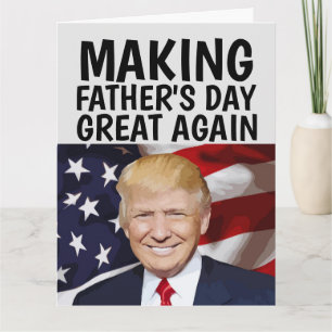 TRUMP FUNNY VATER'S DAY Grußkarte Karte