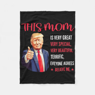 Trump Funny zitiert Muttertag Diese Mama ist sehr Fleecedecke