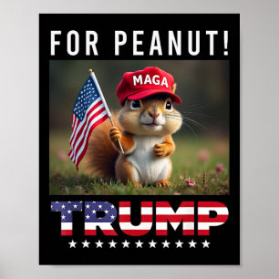 Trump für den Erdnuss Trump 2024 Poster