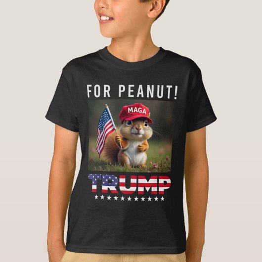 Trump für den Erdnuss Trump 2024 T-Shirt (Vorderseite)