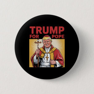 Trump für die katholische Vatikanrepubliken unter  Button