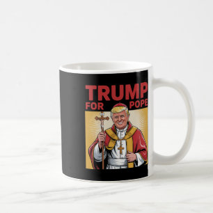 Trump für die katholische Vatikanrepubliken unter  Kaffeetasse