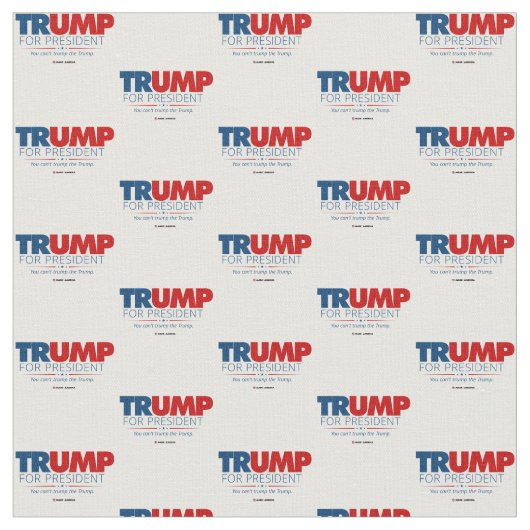 Trump für die Präsidentschaftswahl 2020 Stoff (Nahaufnahme)