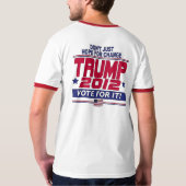 Trump für echten Wandel 2012 T-Shirt (Rückseite)