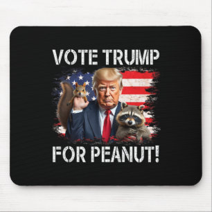 Trump für Erdnuss das Eichhörnchen 2 Mousepad