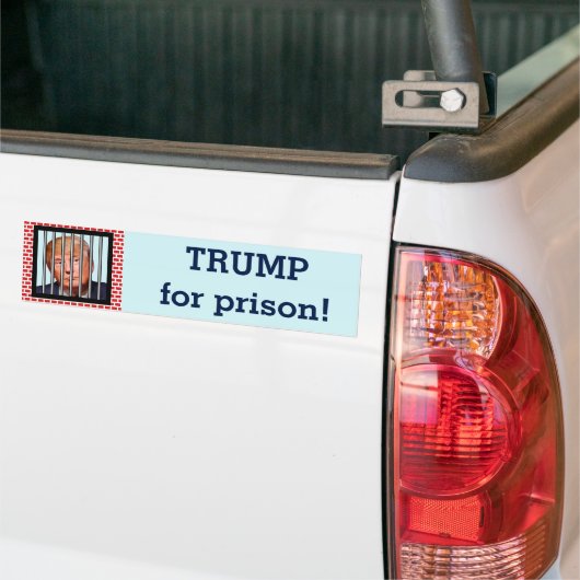 "Trump für Gefängnis" Autoaufkleber (Auf Lkw)