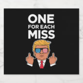 Trump für jede Frau Bierflaschenetikett (Einzelnes Label)