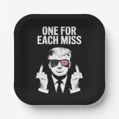 Trump für jede Frau Pappteller (Vorderseite)