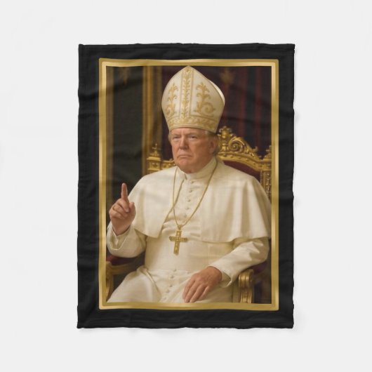Trump für Papst T Shirt Präsident Trump T-Shirts 2 Fleecedecke (Vorderseite)
