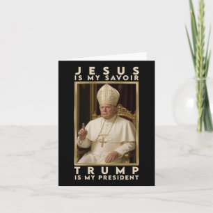 Trump für Papst T Shirt Präsident Trump T-Shirts 2 Karte