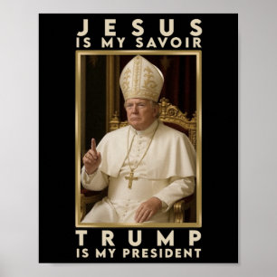 Trump für Papst T Shirt Präsident Trump T-Shirts 2 Poster
