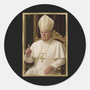 Trump für Papst T Shirt Präsident Trump T-Shirts 2 Runder Aufkleber