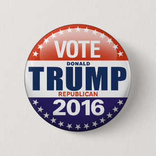 Trump für Präsident 2016 Vintag Retro Button