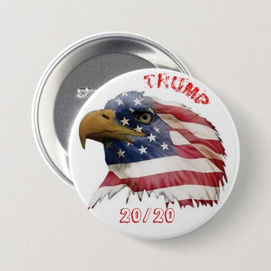 Trump für Präsident 2020 Button (Vorne & Hinten)