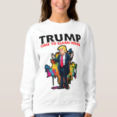 Trump für Präsident 2024: Amerika wieder groß mach Sweatshirt (Vorderseite)