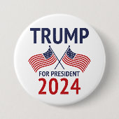 Trump für Präsident 2024 Button (Vorderseite)