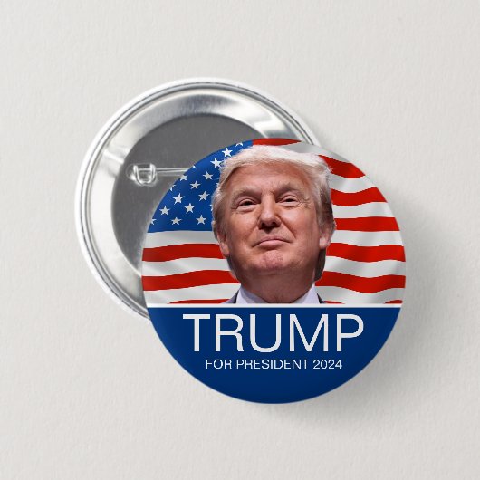 Trump für Präsident 2024 Button (Vorne & Hinten)