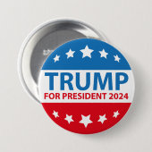 Trump für Präsident 2024 Button (Vorne & Hinten)