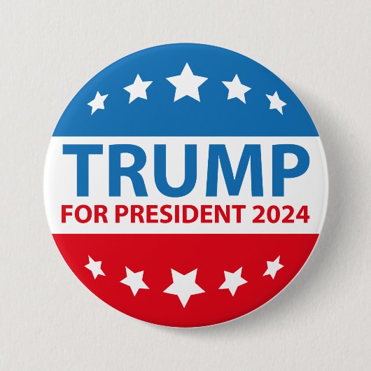 Trump für Präsident 2024 Button (Vorderseite)