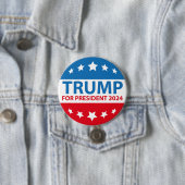 Trump für Präsident 2024 Button (Beispiel)