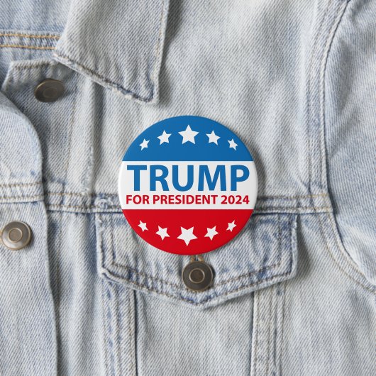 Trump für Präsident 2024 Button (Beispiel)