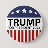Trump für Präsident 2024 Button (Vorderseite)