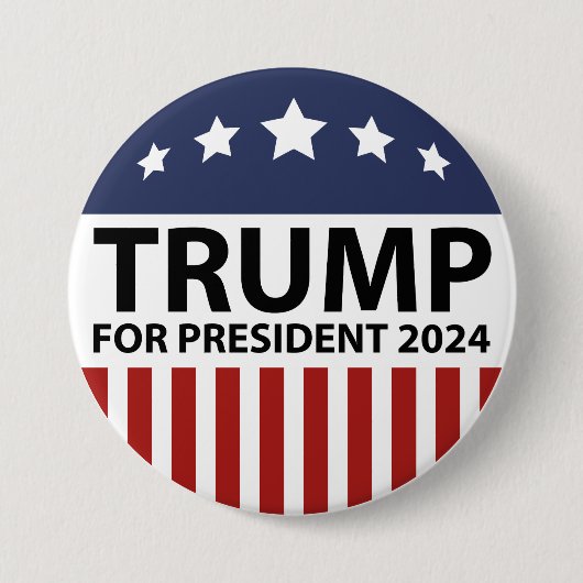 Trump für Präsident 2024 Button (Vorderseite)