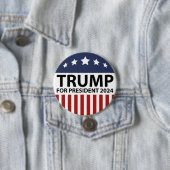 Trump für Präsident 2024 Button (Beispiel)