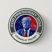 Trump für Präsident 2024 Button (Vorderseite)