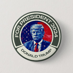 Trump für Präsident 2024 Button