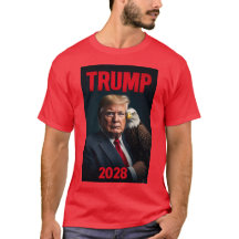 TRUMP FÜR PRÄSIDENT 2028 MAGA T-SHIRT 01