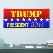 TRUMP FÜR PRÄSIDENT BANNER (Messe)