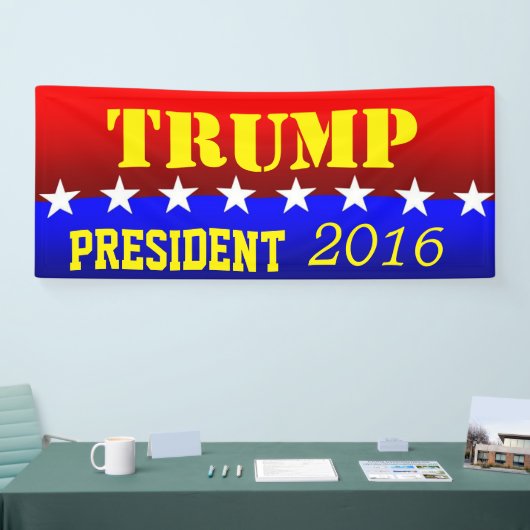 TRUMP FÜR PRÄSIDENT BANNER (Messe)