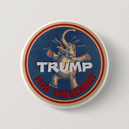 Trump für Präsident Button (Vorderseite)