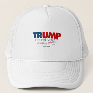 Trump für Präsident Typografie-Novelty-Geschenk Truckerkappe