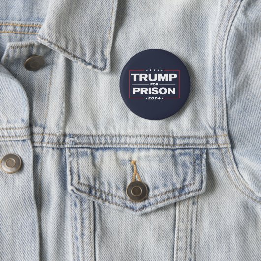TRUMP FÜR PRISON 2024 BUTTON (Beispiel)