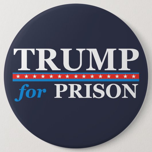 TRUMP FÜR PRISON Anti-Trump-Taste Button (Vorderseite)