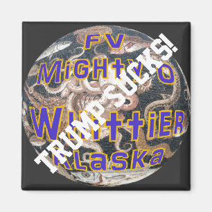 Trump FV Mighty O Whittier Alaska Fischereifahrzeu Magnet