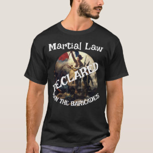 TRUMP FW FV HG RUFT AUSNAHMEZUSTAND MAN BARRIKADEN T-Shirt