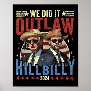 Trump Garbyge 47 Präsident Wir haben es geschafft, Poster