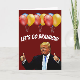 TRUMP GEBURTSTAG LET'S GO BRANDON KARTEN KARTE