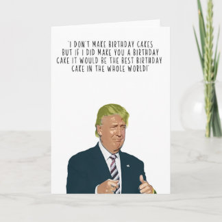 Trump-Geburtstagskuchen Karte