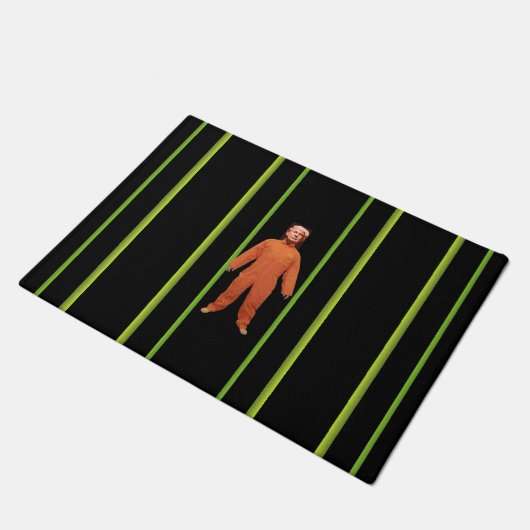 Trump Gefangener Doormat Fußmatte (Schrägansicht)